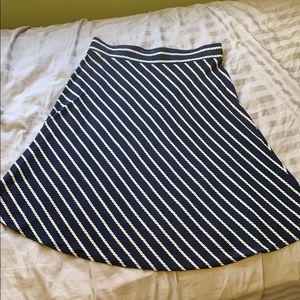 Ann Taylor Nautical style A-Line knit skirt!